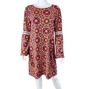 Harlow and Rose Long Sleeve Shift Dress Medium